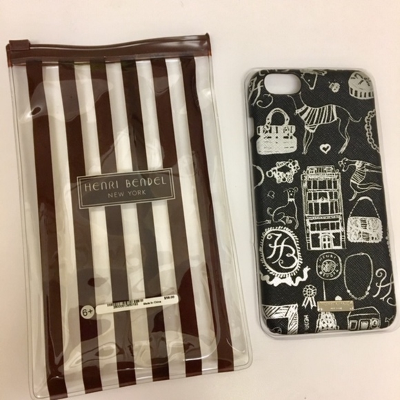 BNWOT Henri Bendel W57 Case for iPhone 6+ in Black - Picture 3 of 7